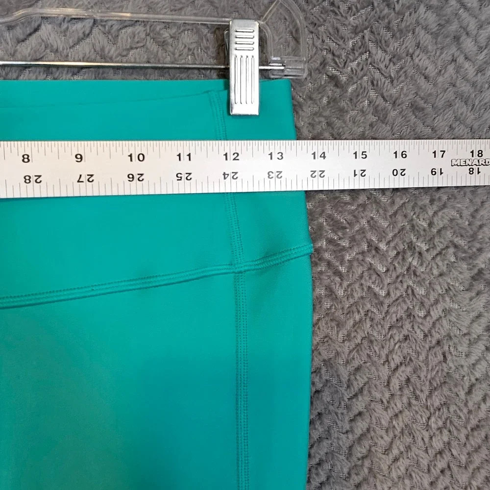 Under Armour HeatGear Teal Compression Cropped‎ Leggings Ruched High Rise Medium